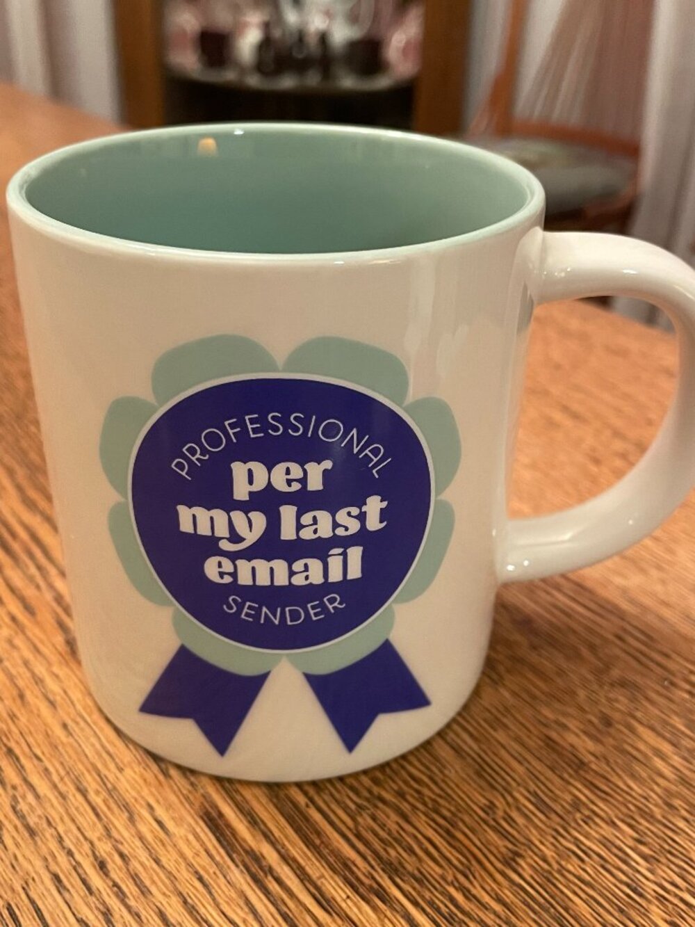 Professional Sender Per My Last Email Coffee Cup Mug by Parker Lane 16 ounces